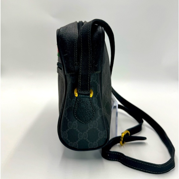 Vtg Gucci Black Supreme Ophidia PVC Guccisima Web Small Shoulder Crossbody Bag - Picture 6 of 16